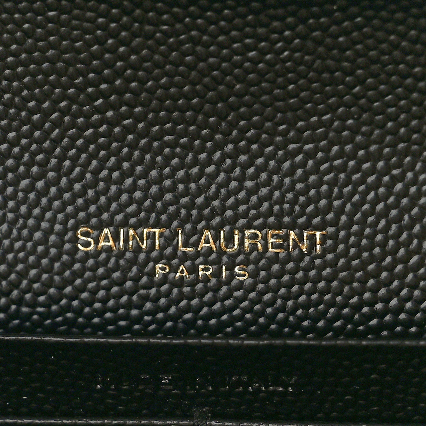 Grain De Poudre Matelasse Chevron Monogram Flap Wallet Black