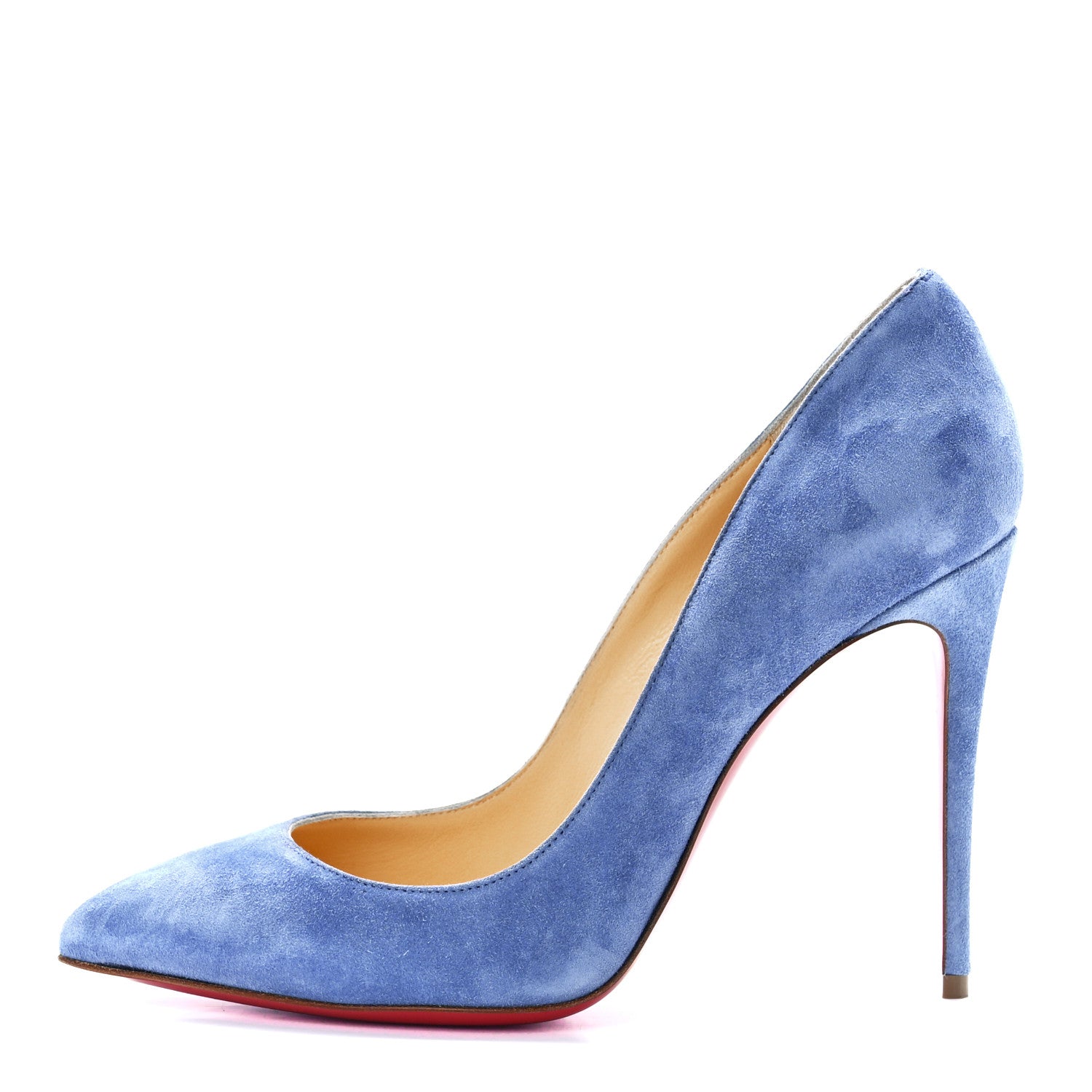 Christian Louboutin Veau Velours Pigalle Follies 100 Pumps 36.5 Jeans 1 of 7