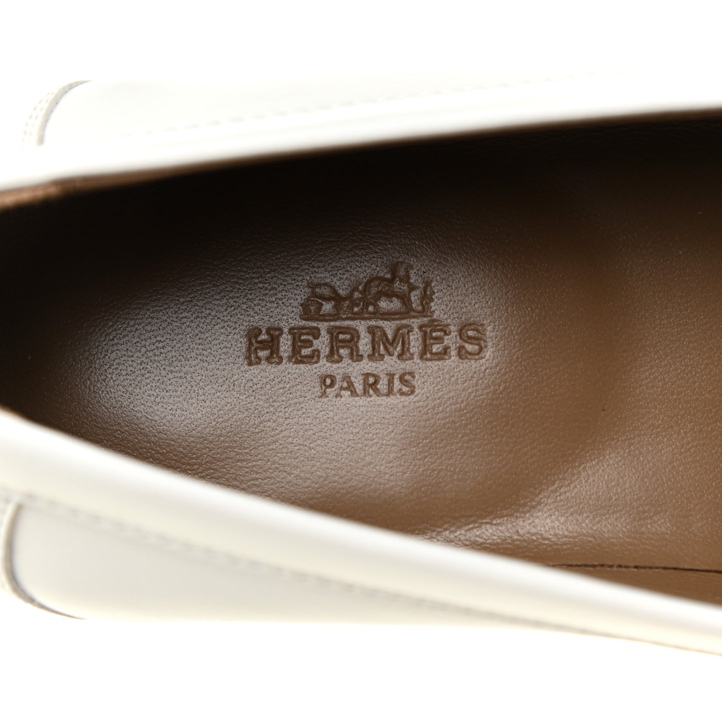 Calfskin Womens Destin Loafer 37 White