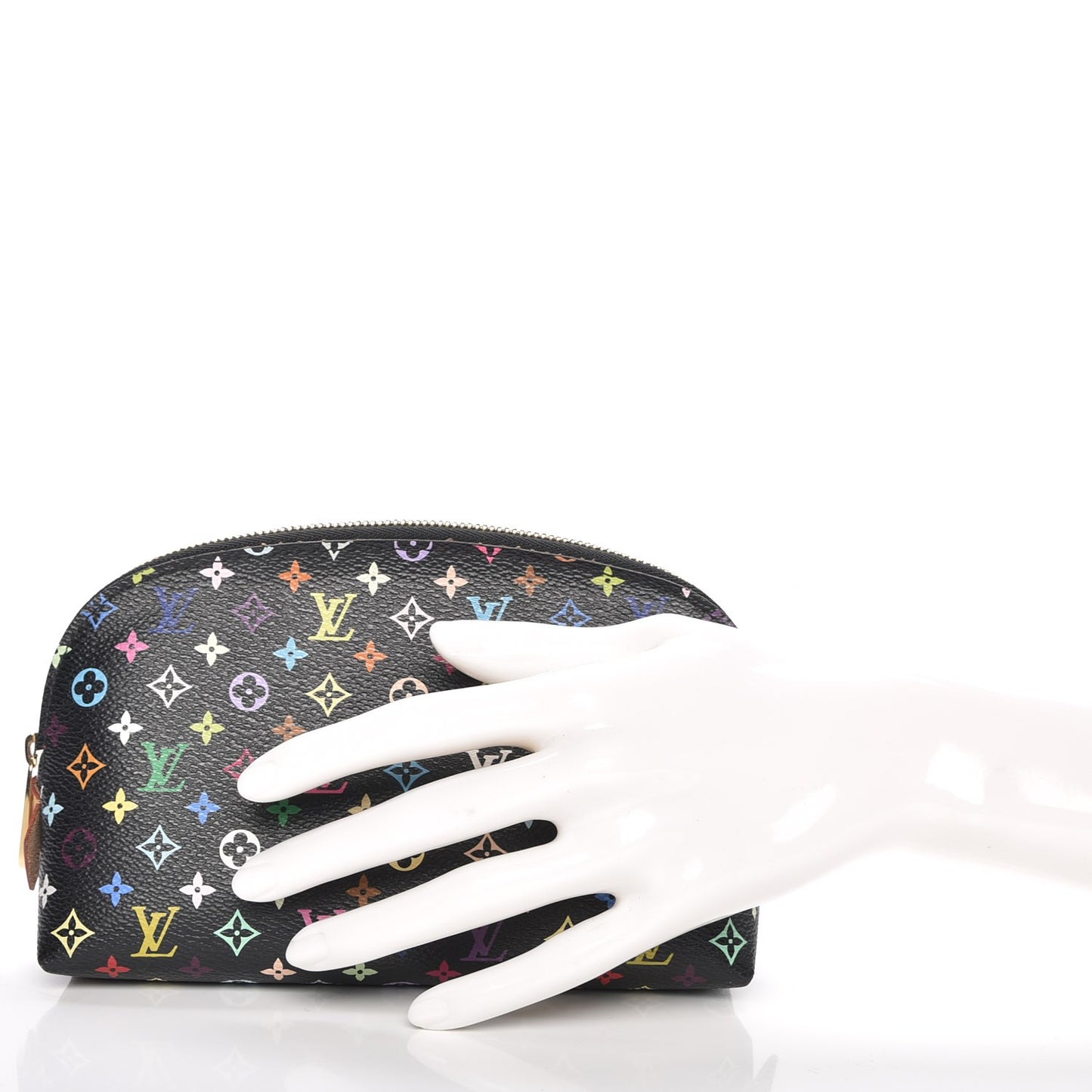 Monogram Multicolor Cosmetic Pouch Black Grenade