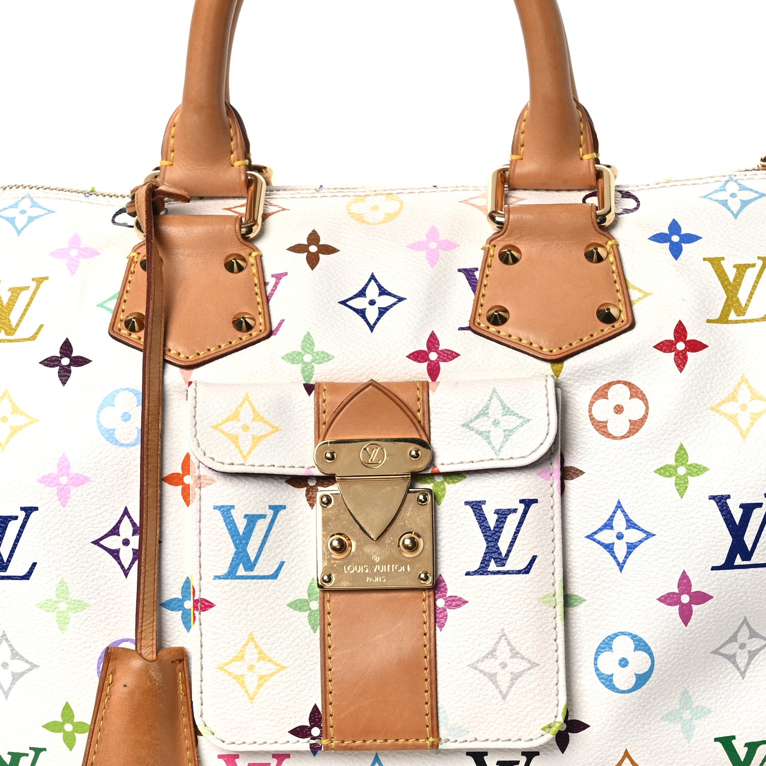Louis Vuitton Monogram Multicolor Speedy 30 White 7 of 12