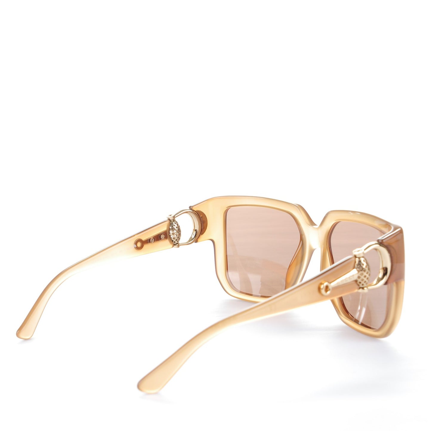 Square Frame Horsebit Sunglasses 3713/S Beige