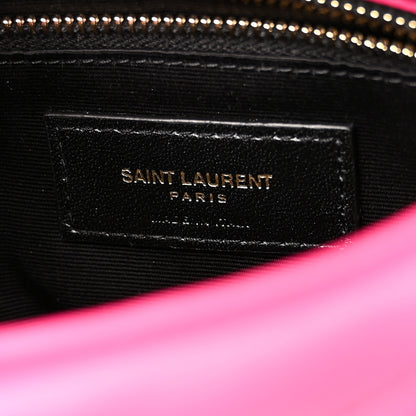 Saint Laurent Lambskin Quilted Toy Loulou Puffer Monogram Chain Satchel Bubblegum 6 of 11
