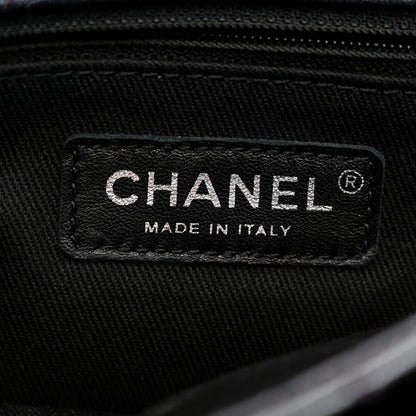 Chanel Iridescent Goatskin Quilted Small Double Carry Waist Chain Flap Purple 7 of 11