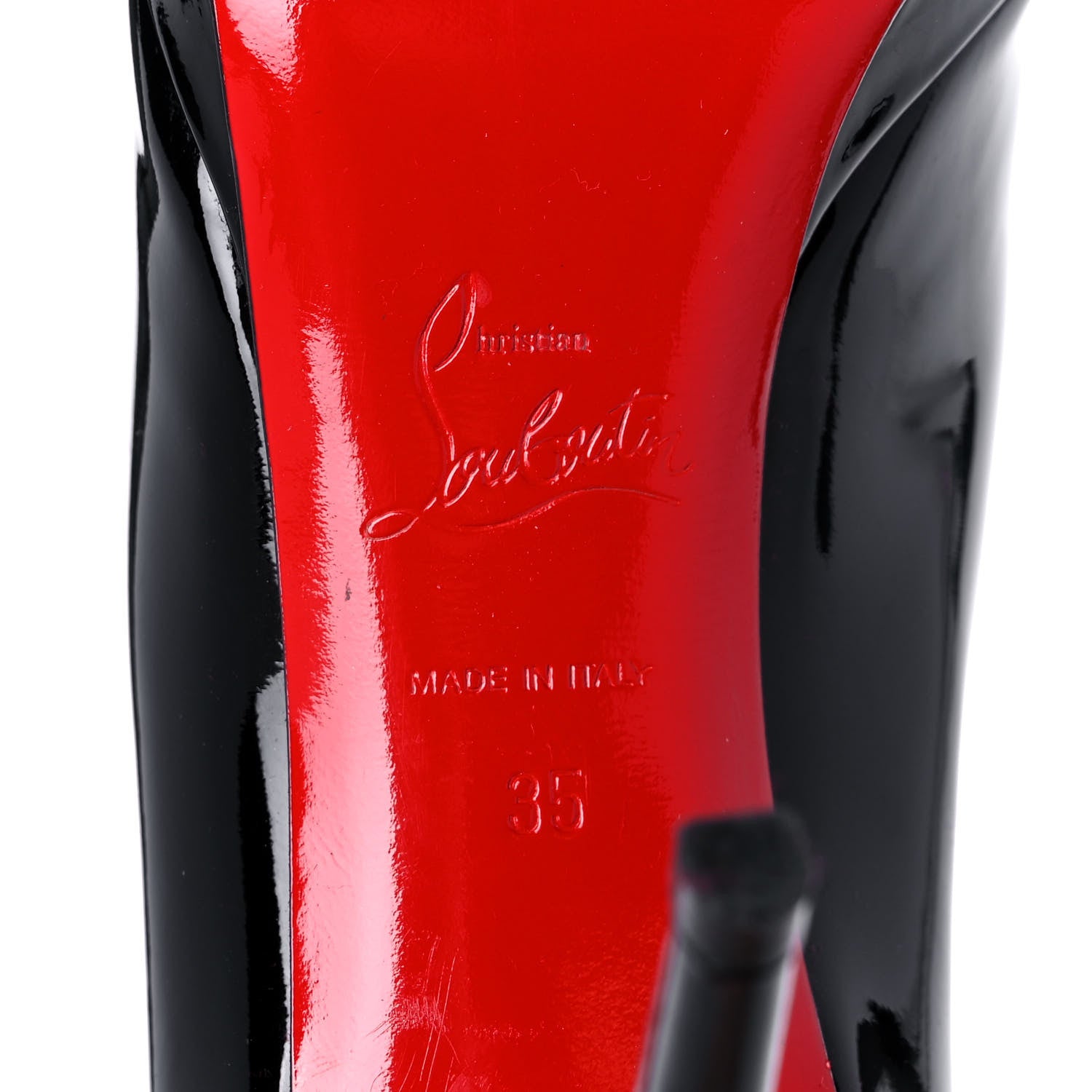 Christian Louboutin Patent Decollete 868 100 Pumps 35 Black 6 of 13