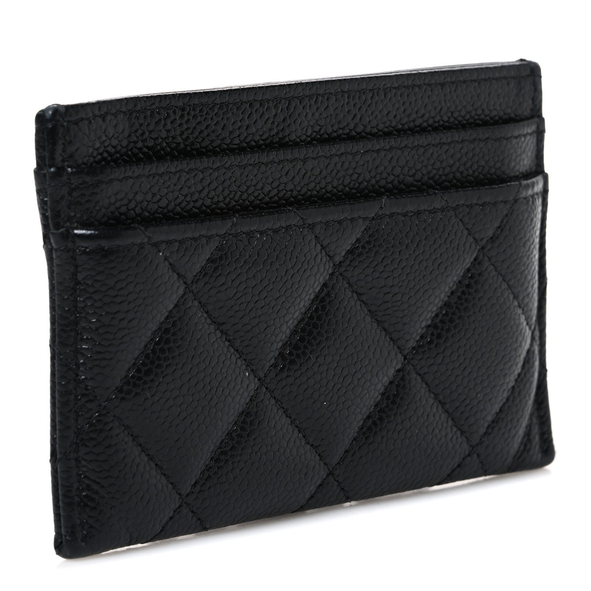 Chanel Caviar Quilted Multi Chain CC Card Holder Black 3 of 8