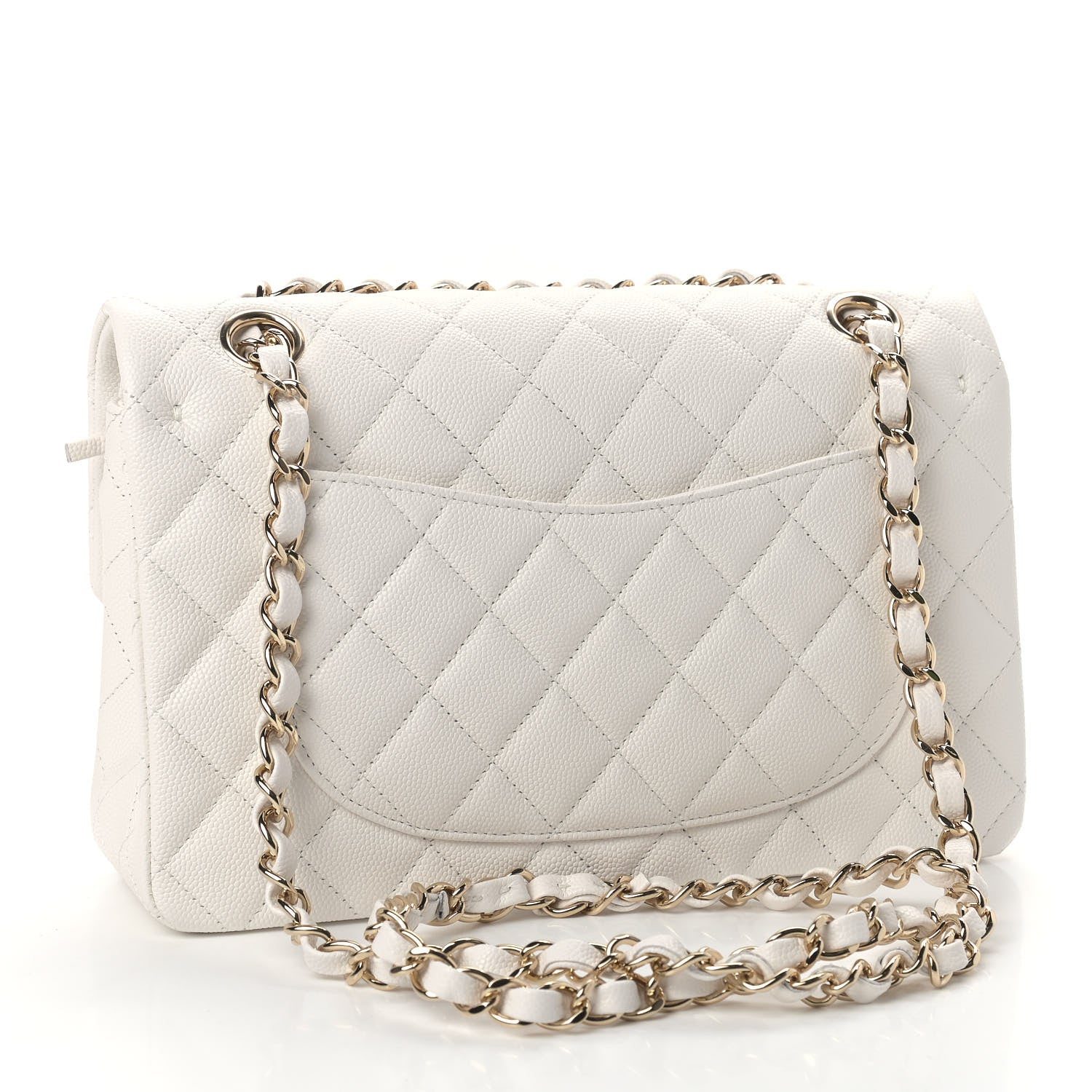 Chanel Caviar Quilted Small Double Flap White 2 of 8