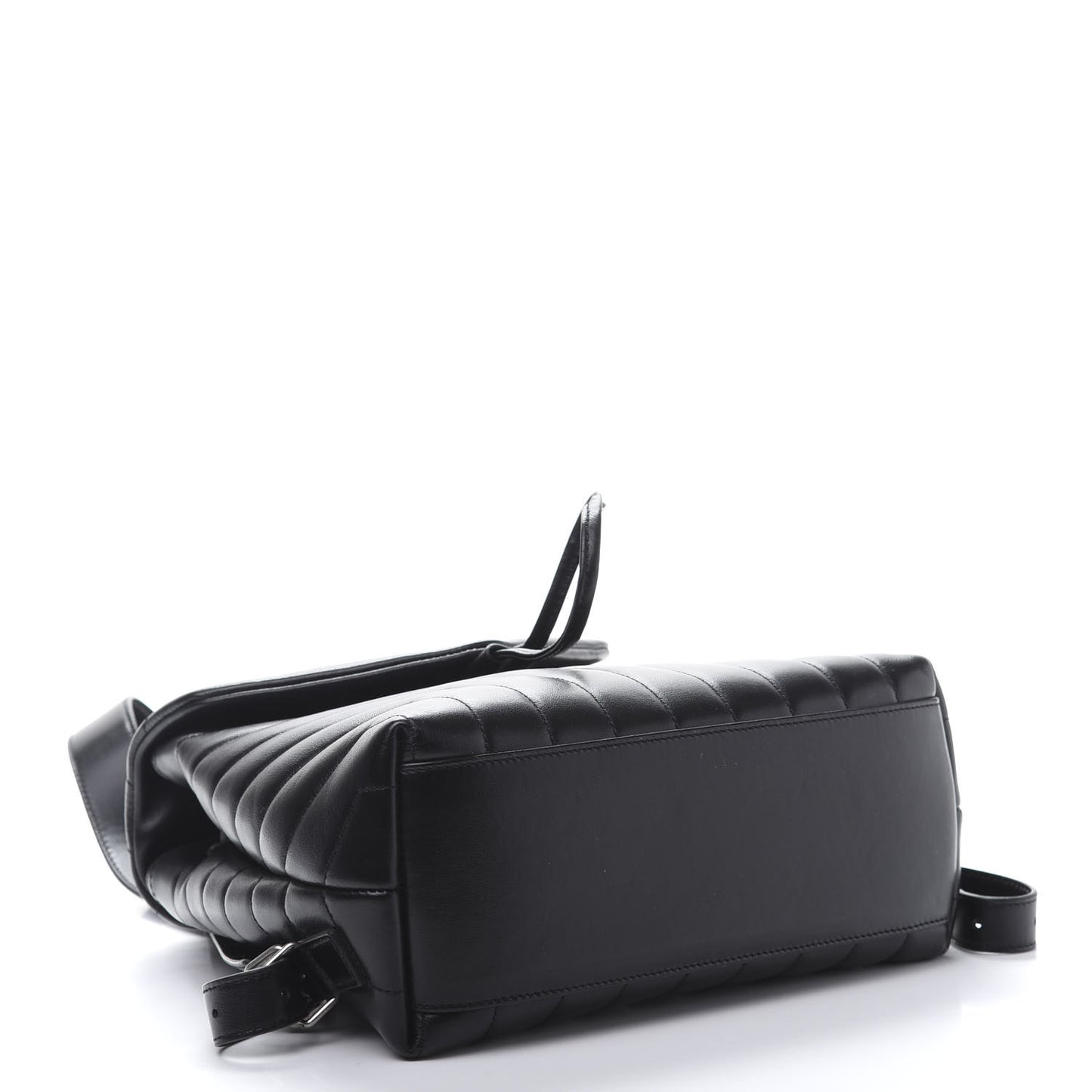 Calfskin Y Quilted Monogram Small Loulou Backpack Black