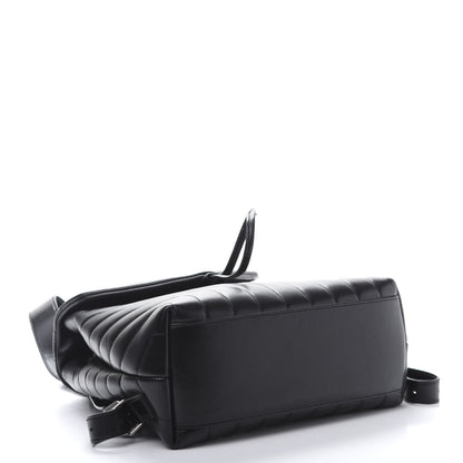 Saint Laurent Calfskin Y Quilted Monogram Small Loulou Backpack Black 3 of 10