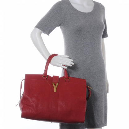 Saint Laurent Sheepskin Large Cabas ChYc Red 2 of 7