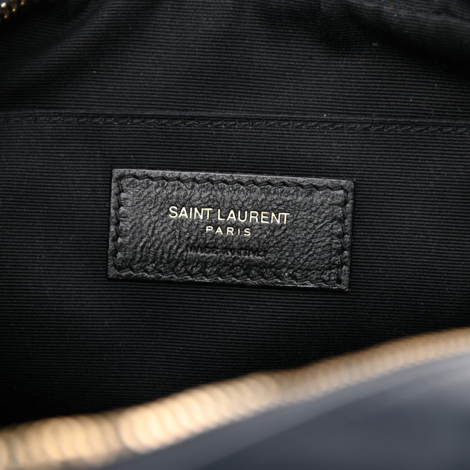 Saint Laurent Calfskin Matelasse Monogram Lou Camera Bag Navy 7 of 9