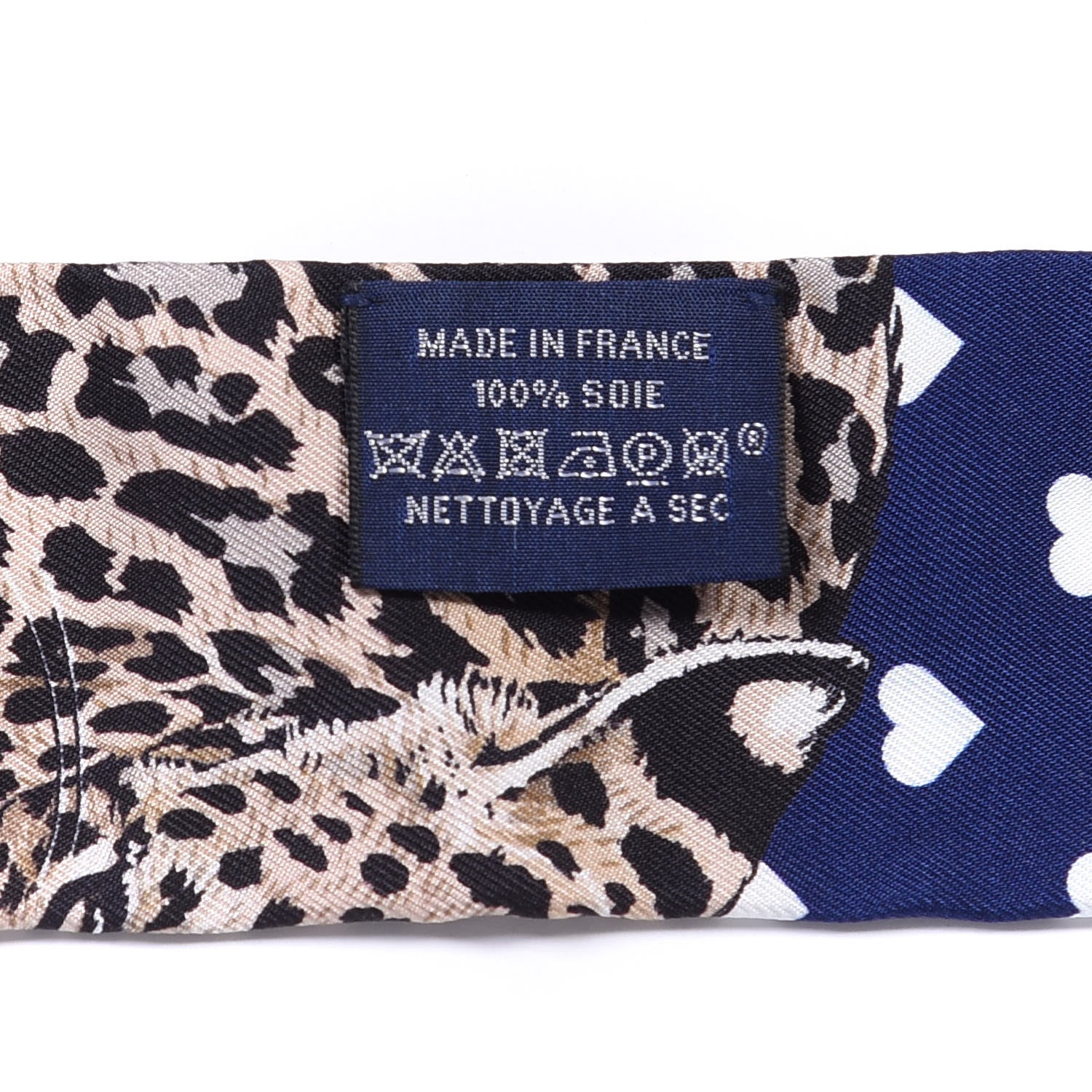 Hermes Silk Jungle Love Twilly Marine Rouge Brun 3 of 4