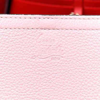 Christian Louboutin Embossed Calfskin Spiked Small Cabarock Shopper Tote Pink 7 of 9