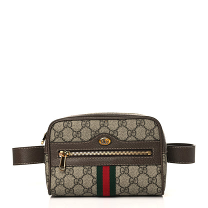 Gucci GG Supreme Monogram Web Small Ophidia Belt Bag 75 30 Dark Brown 1 of 9