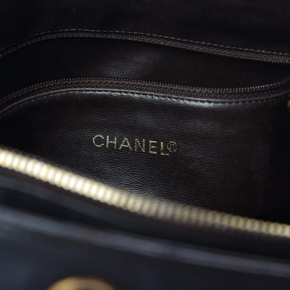 Chanel Lambskin CC Shoulder Bag Black 7 of 13
