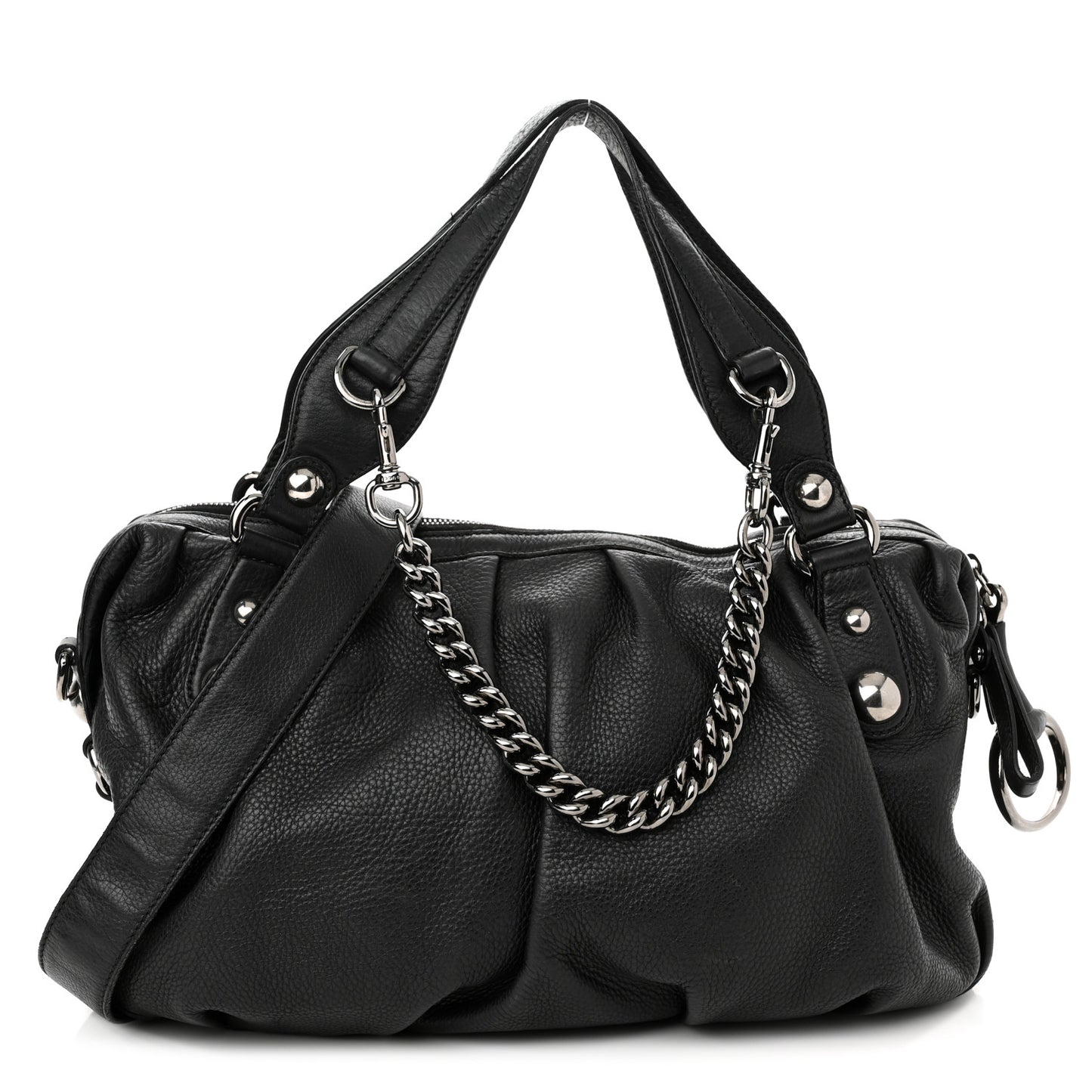 Calfskin Medium Icon Bit Boston Black