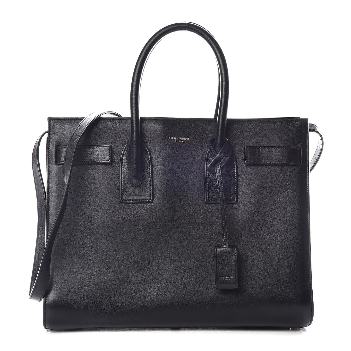 Calfskin Small Sac De Jour Black