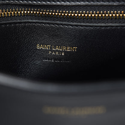 Saint Laurent Smooth Calfskin Small Monogram Cabas Black 6 of 11