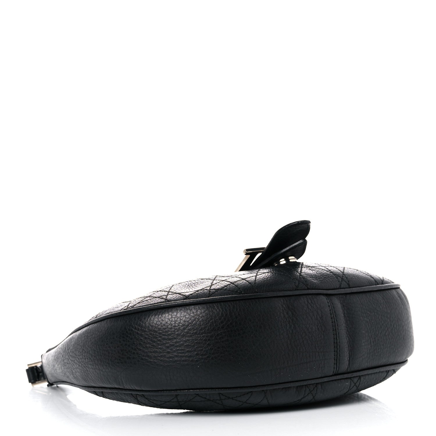 Christian Dior Grained Calfskin Cannage Hobo Black 3 of 24