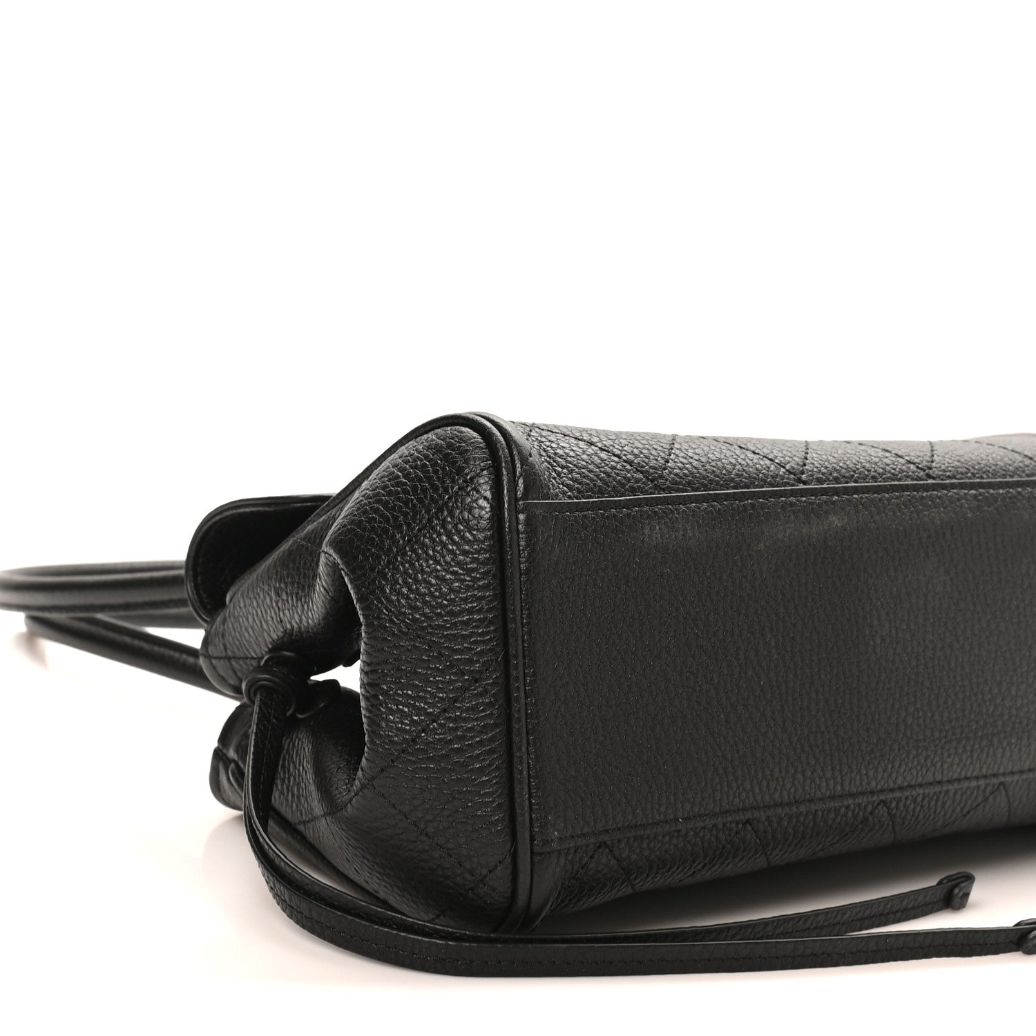 Chanel Grained Calfskin Stitched Urban Essentials Small Shopping Bag Black 10 of 11