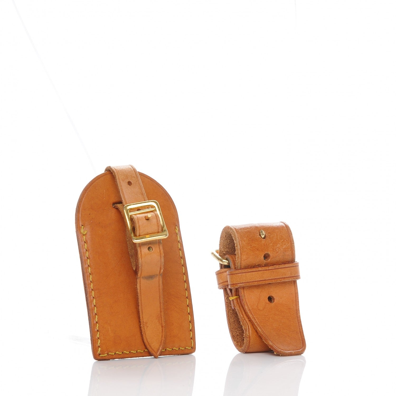 Louis Vuitton Vachetta Leather Luggage Tag and Loop 3 of 4