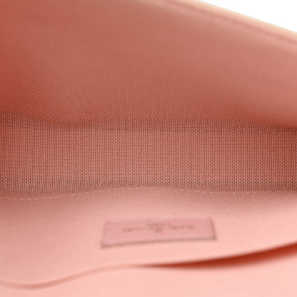 Louis Vuitton Damier Azur Pochette Felicie Chain Wallet Rose Ballerine 6 of 12