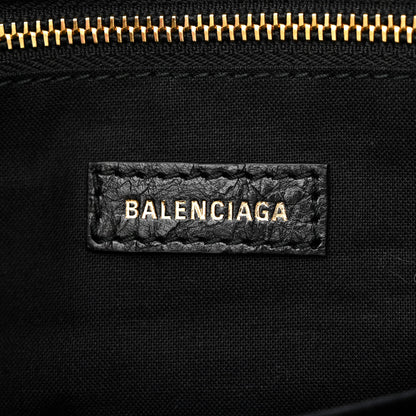 Balenciaga Agneau Classic Gold Hardware S City Graffiti Logo Strap Black 7 of 12