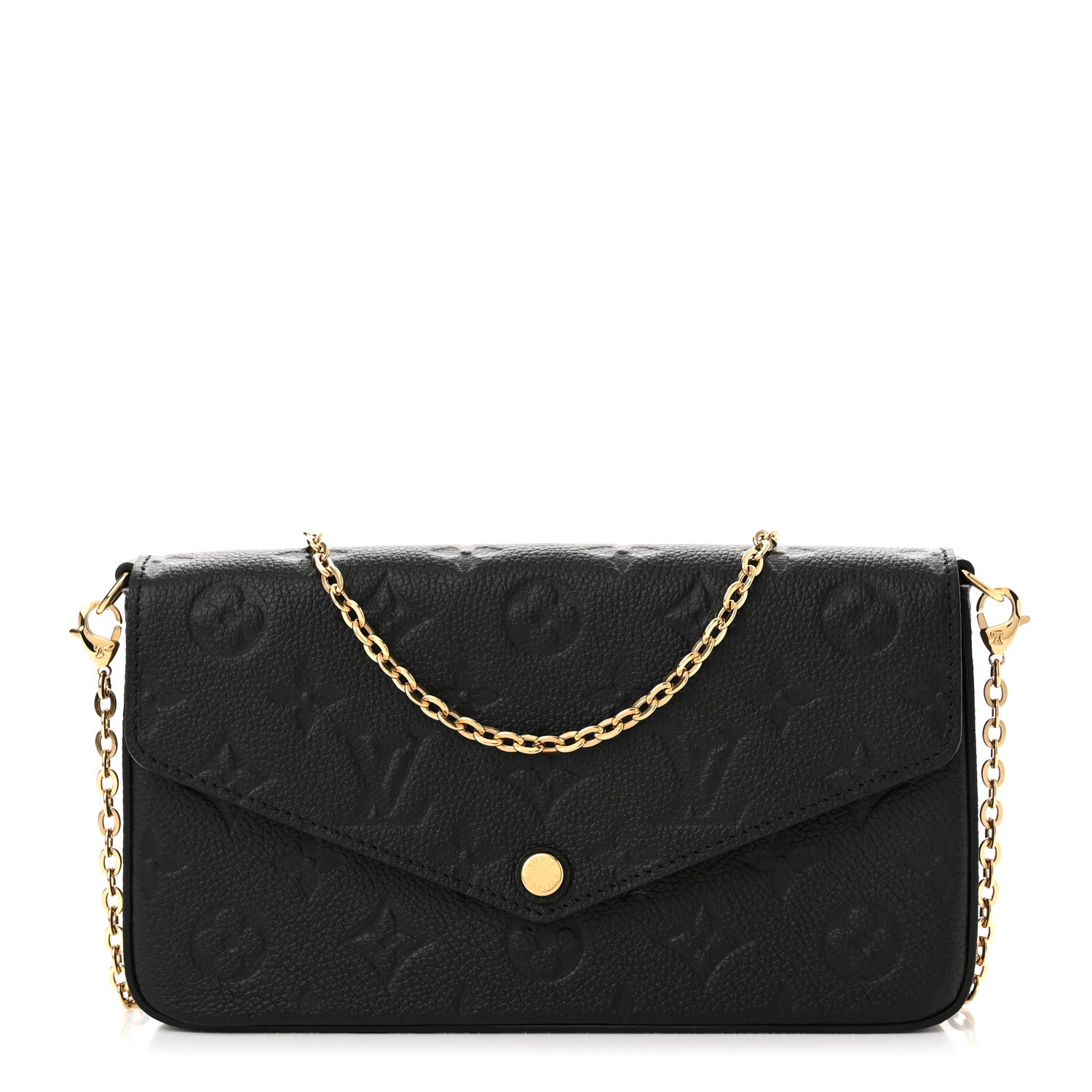Louis Vuitton Empreinte Pochette Felicie Chain Wallet Black 1 of 11