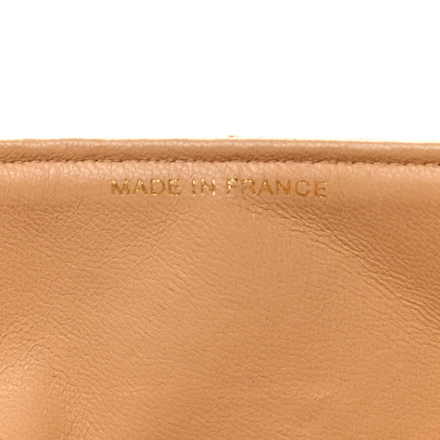 Chanel Lambskin Quilted Medium Single Flap Beige 6 of 15