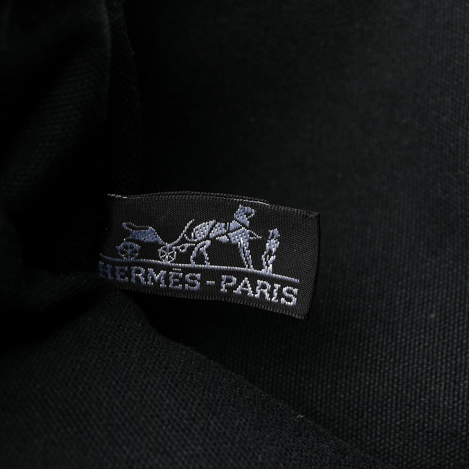 Hermes Canvas Herline PM Tote Black 6 of 9