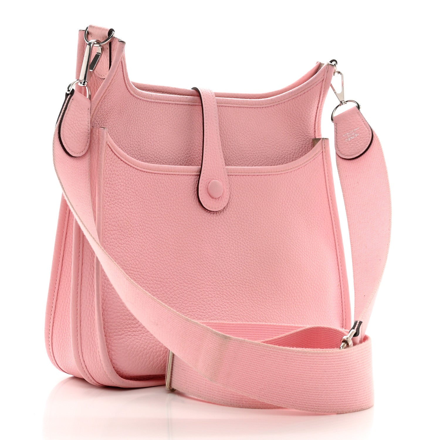 Hermes Taurillon Clemence Evelyne III PM Rose Sakura 3 of 12