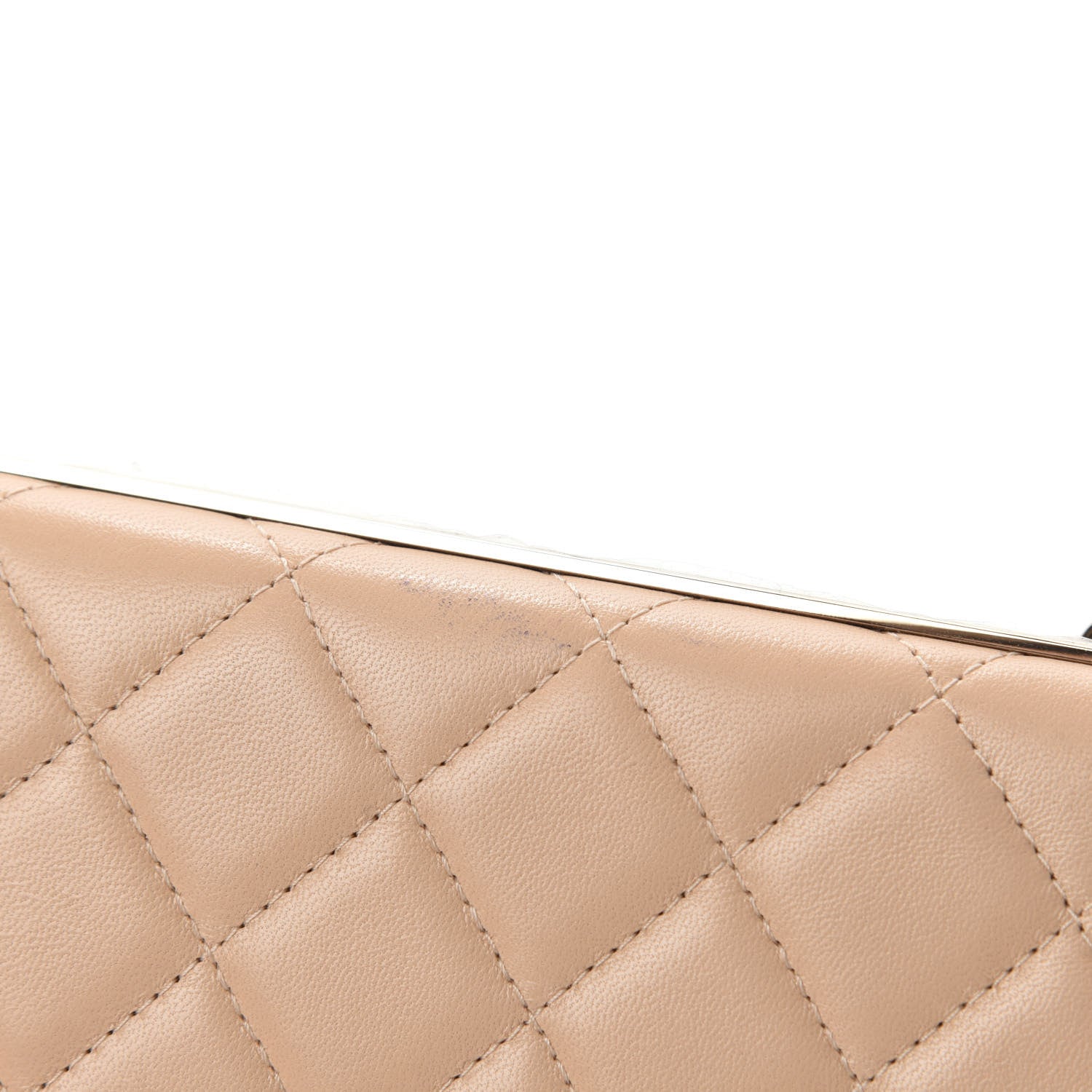 Chanel Lambskin Quilted Trendy CC Wallet On Chain WOC Beige 9 of 16