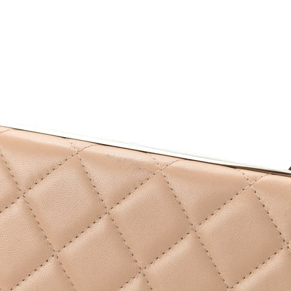 Chanel Lambskin Quilted Trendy CC Wallet On Chain WOC Beige 9 of 16