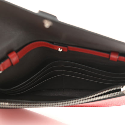 Loewe Grained Calfskin Chain Wallet Burnt Red 5 of 10