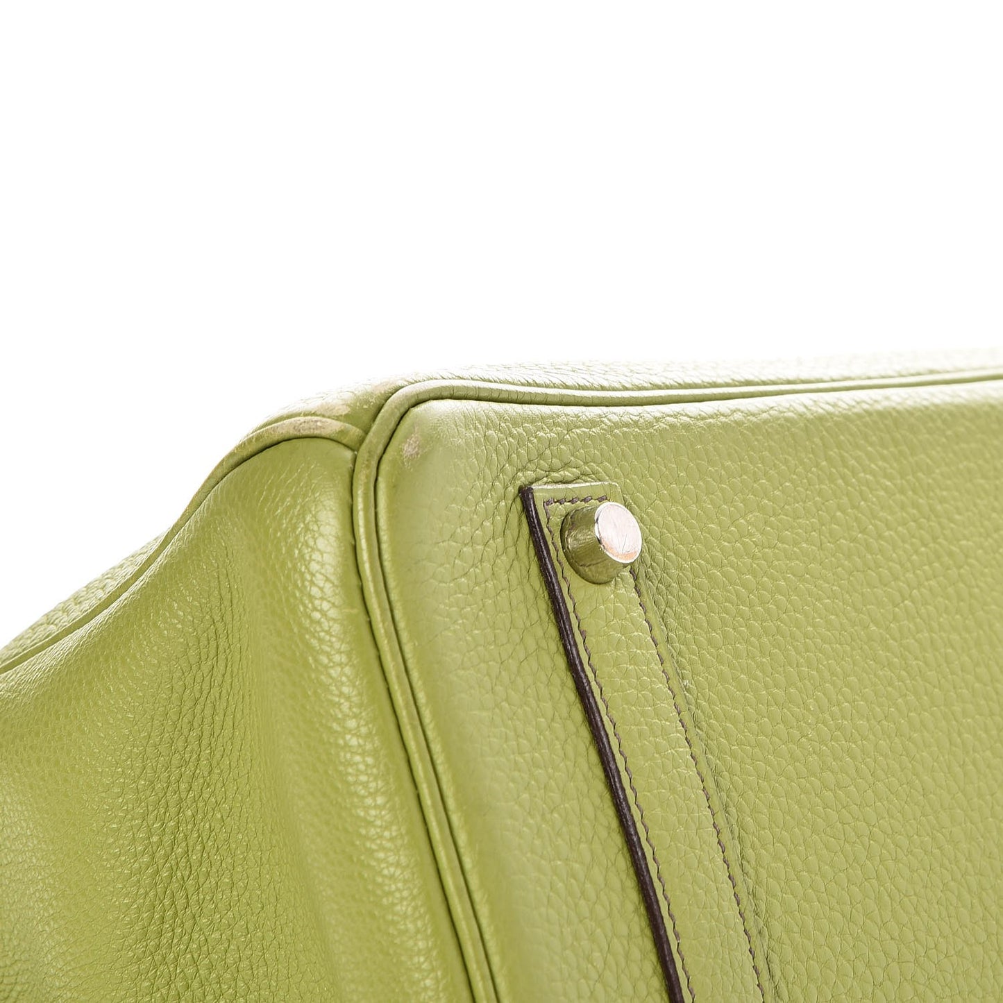Taurillon Clemence Birkin 35 Vert Anis