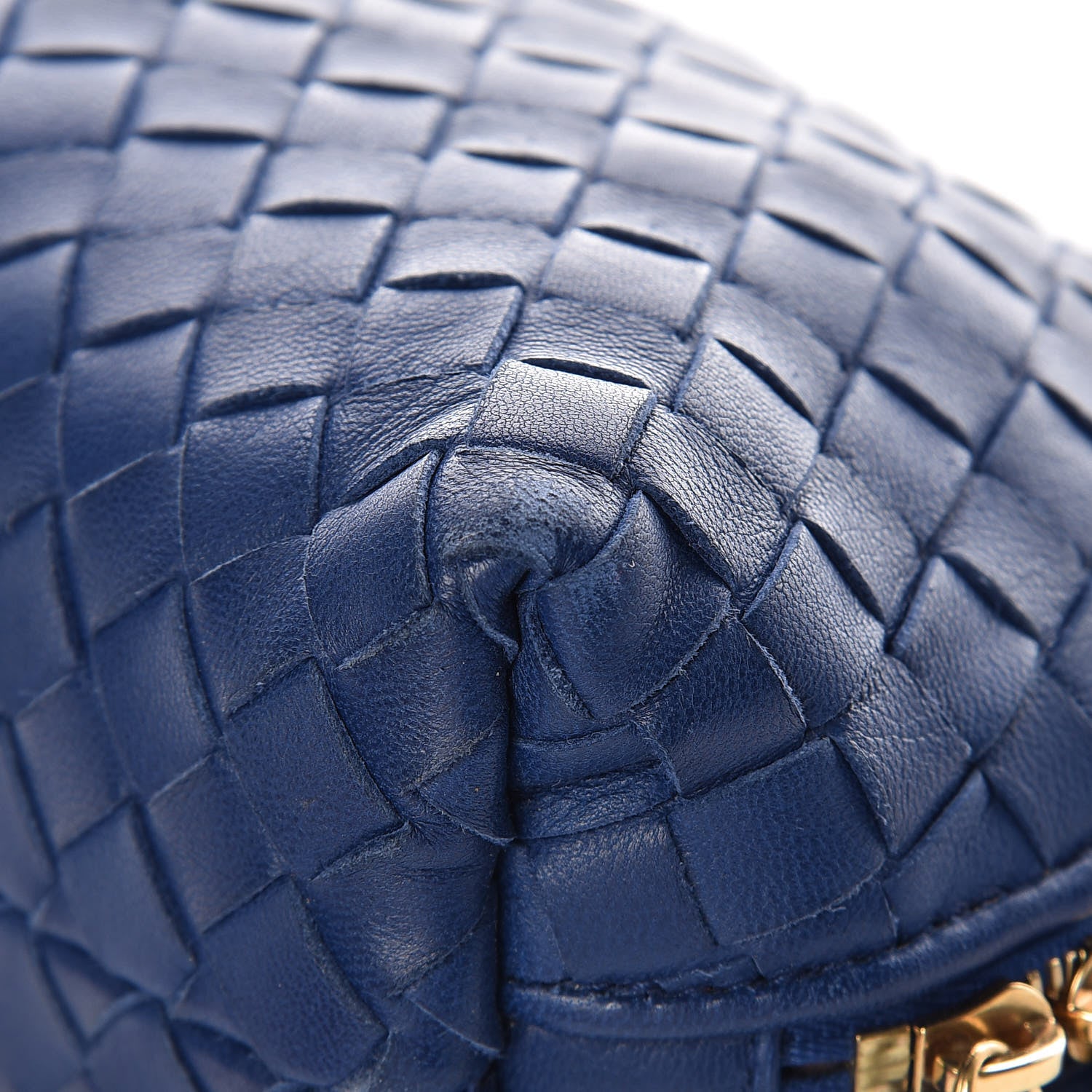 Bottega Veneta Nappa Intrecciato Cosmetic Case Cobalt 16 of 16