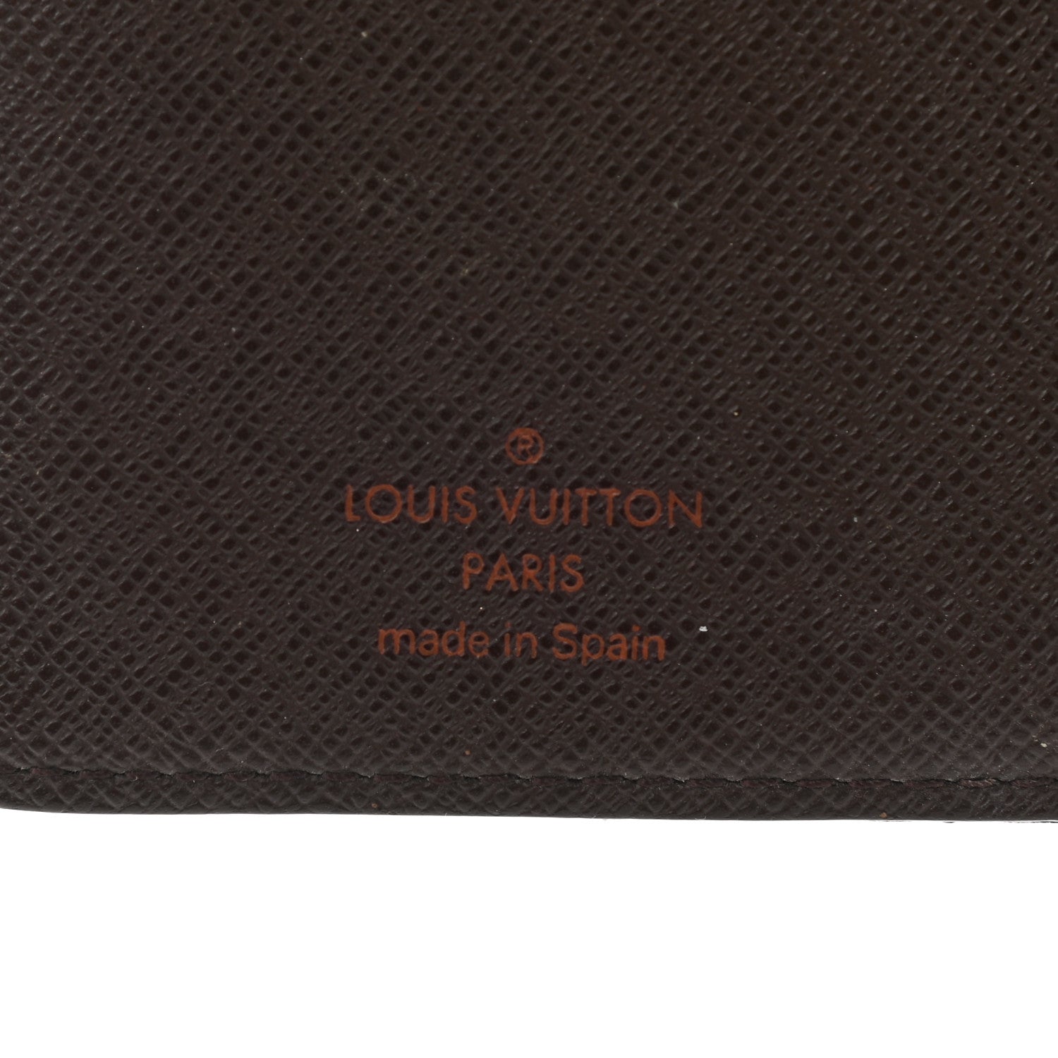 Louis Vuitton Damier Ebene Checkbook Cover Wallet 6 of 9