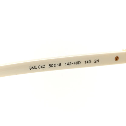 Miu Miu Acetate Oval Regard Sunglasses SMU04Z White 6 of 8