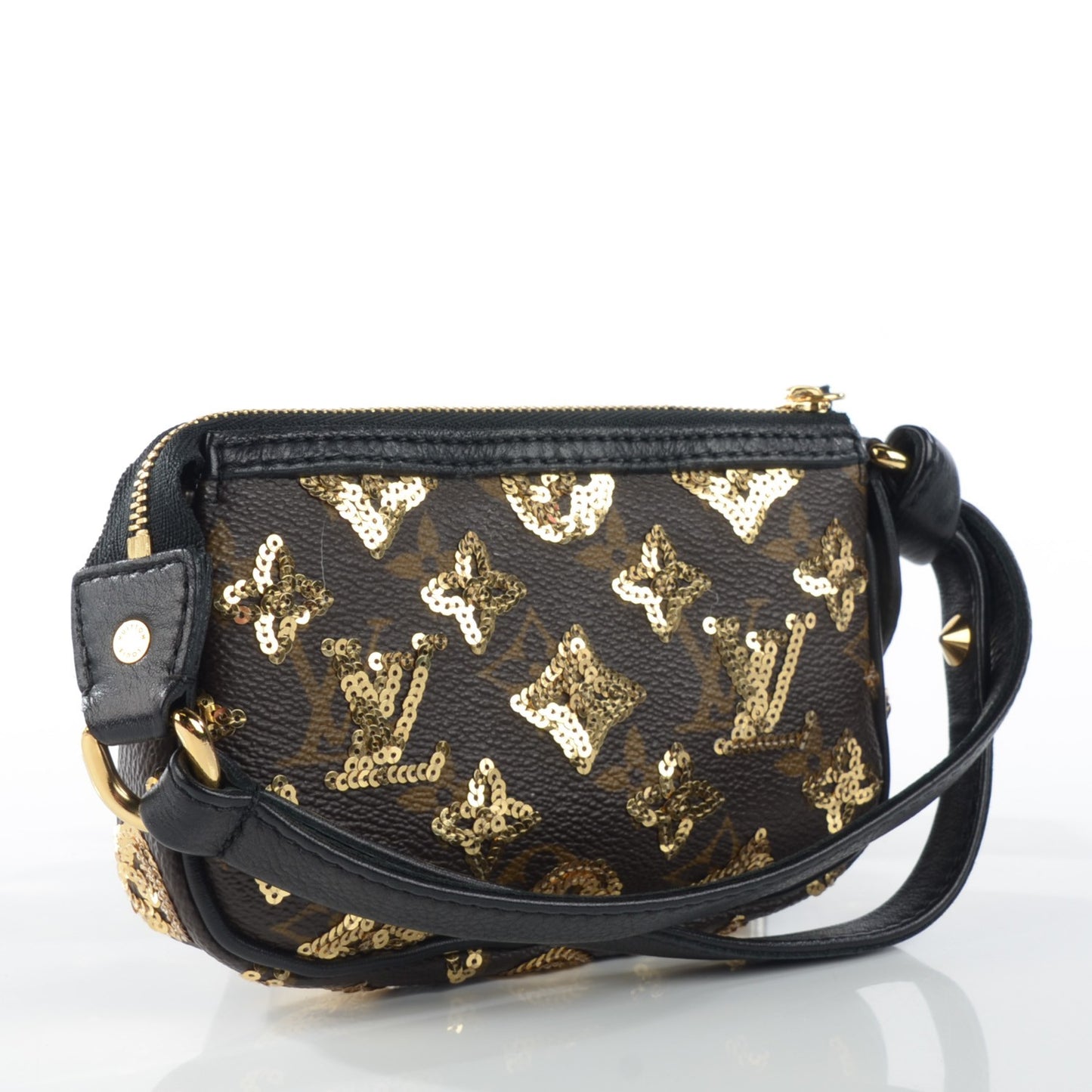 Monogram Sequins Eclipse Mini Pochette Gold