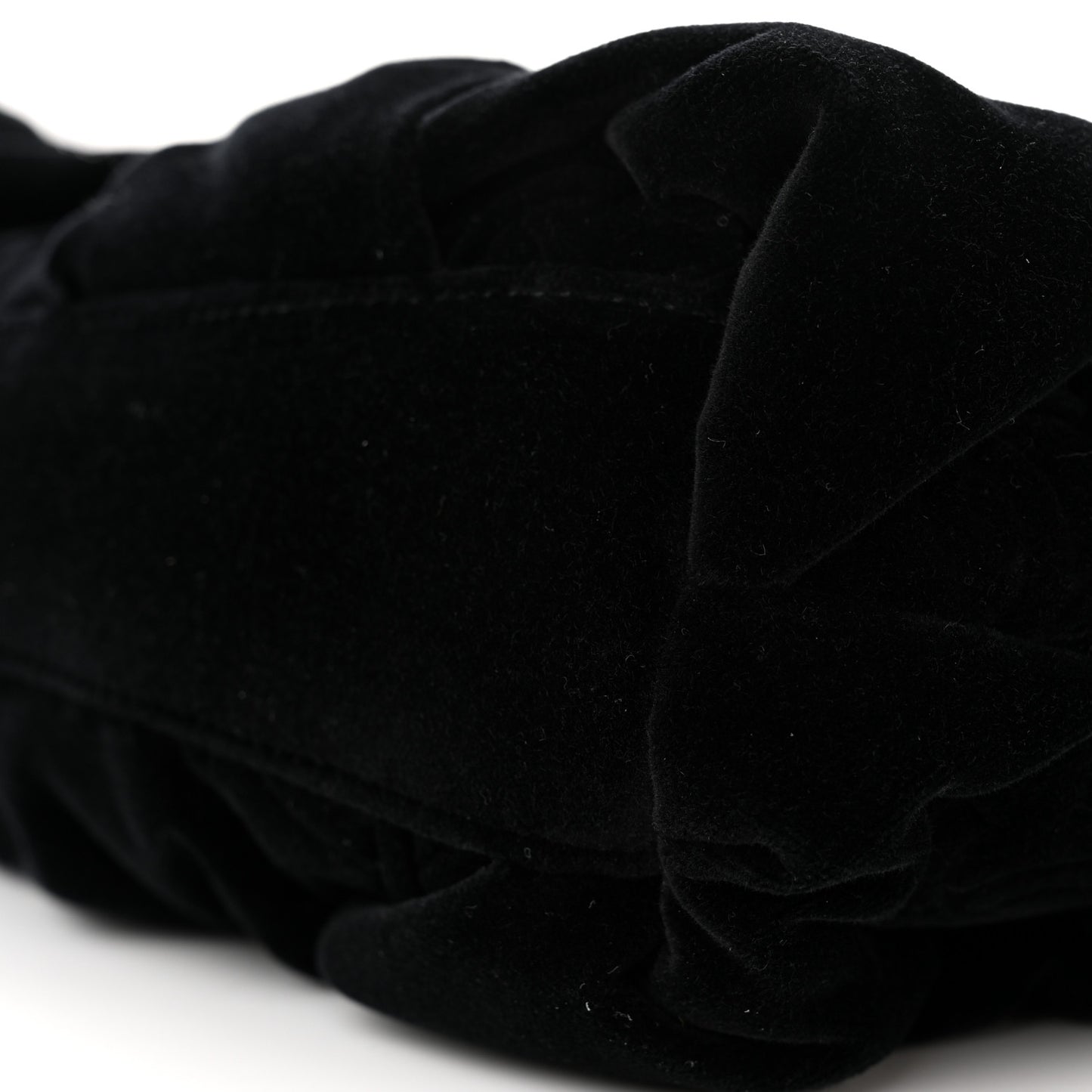 Velvet Enamel CC Kiss Lock Clutch Black