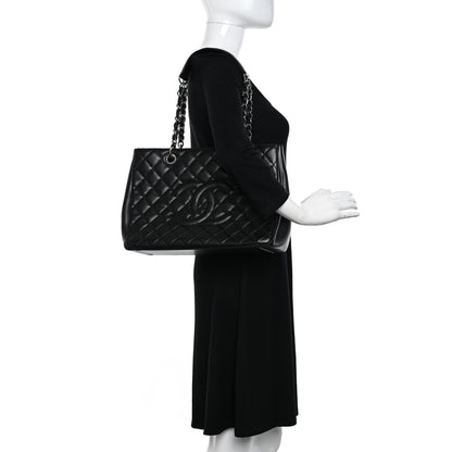 Chanel Caviar Quilted Grand Shopping Tote GST Black 2 of 10