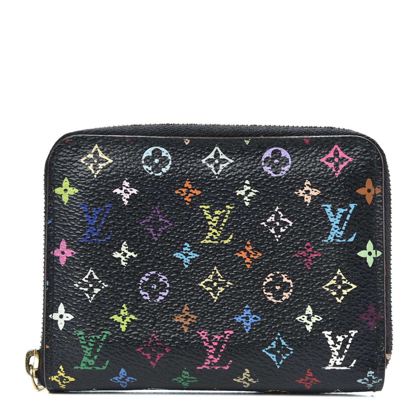 Monogram Multicolor Zippy Coin Purse Black Violet