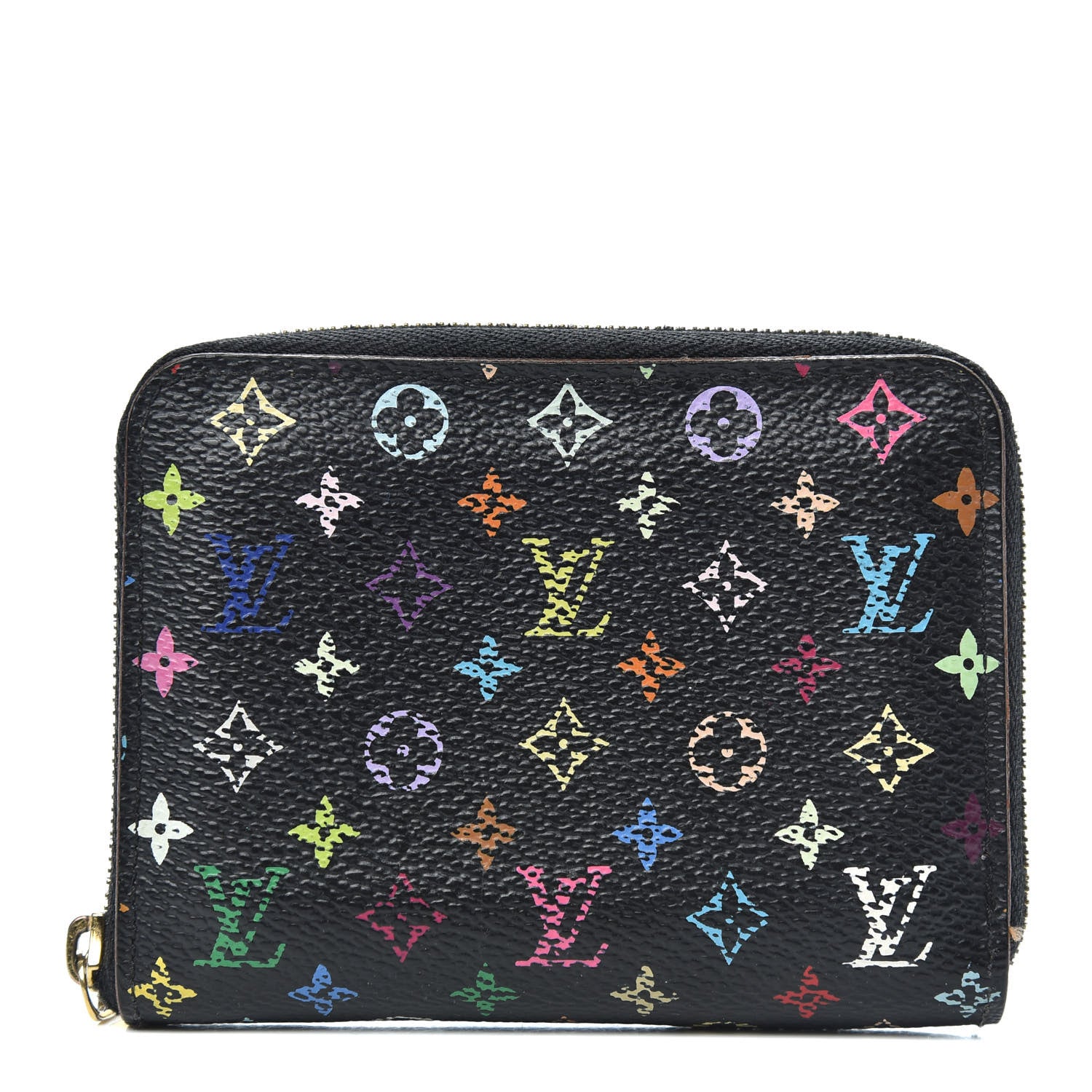 Louis Vuitton Monogram Multicolor Zippy Coin Purse Black Violet 1 of 9