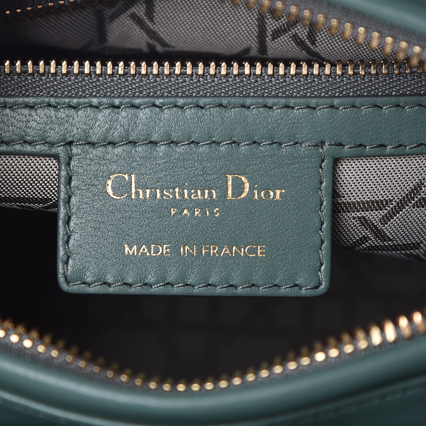 Lambskin Cannage Medium Lady Dior Storm Blue
