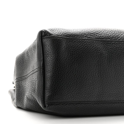 Gucci Pebbled Calfskin Medium Soho Chain Shoulder Bag Black 9 of 10