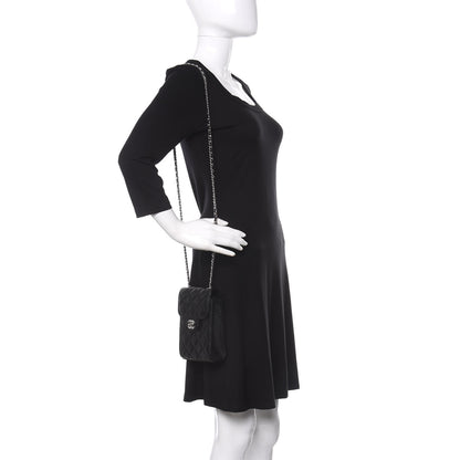 Chanel Caviar Quilted Classic Phone Holder Black 2 of 12