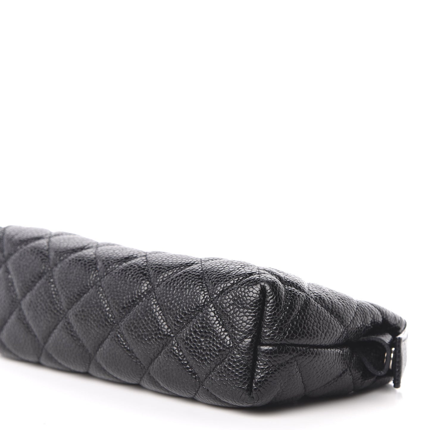 Caviar Quilted Cosmetic Case Black