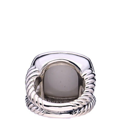 David Yurman Sterling Silver Diamond White Jasper 17mm Albion Ring 52 6 3 of 7