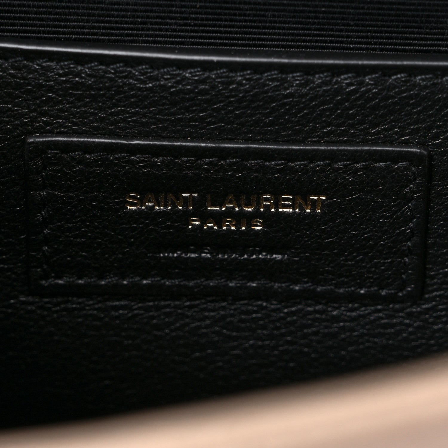 Saint Laurent Grain De Poudre Textured Mixed Matelasse Triquilt Small Monogram Satchel Dark Beige 7 of 9