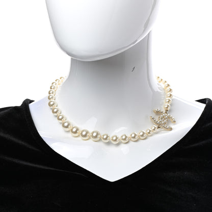 Chanel Pearl CC 100th Anniversary Necklace Light Gold 2 of 6